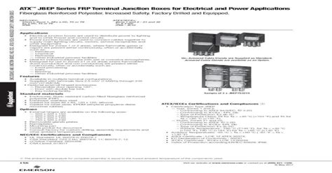 atx junction box france|Catalog: ATX™ JBEP Series FRP Terminal Junction Boxes .